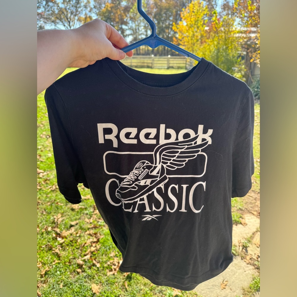 Reebok Black Crew Neck Tee